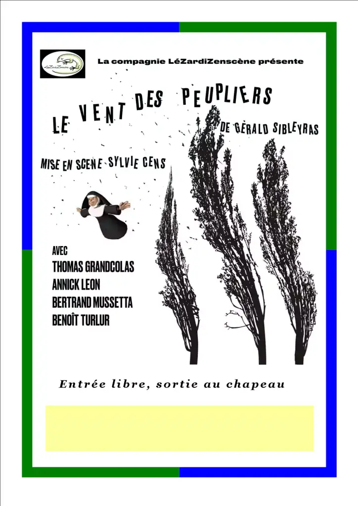 Affiche pièce vent des peupliers jouée en Allemagne