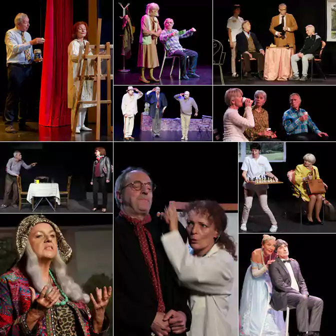 Photo planche des comédiens de la troupe de théâtre lezardizenscene